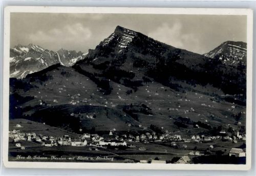 9652 Neu St. Johann - Gesamtansicht, Säntis, Stockberg