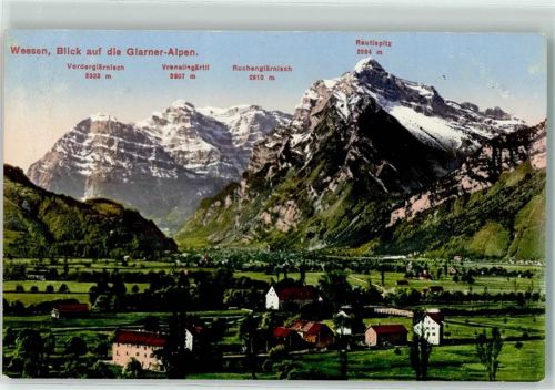 8872 Weesen - Vorderglärnisch Vrenelisgärtli Rautispitz