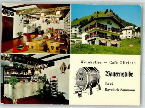 7563 Samnaun Dorf FOTO KEINE AK Pension Cafe Oliviero Raveisch-Samnau