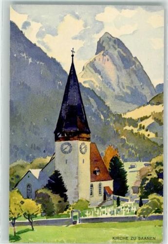 3792 Saanen - Kirche Friedhof