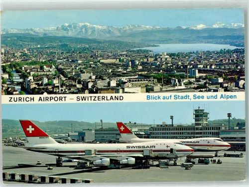 8000 Zürich - Swissair Boing 747 B