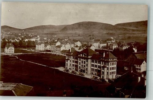 2800 Delémont Delsberg Foto AK Bahnhof- Quartier