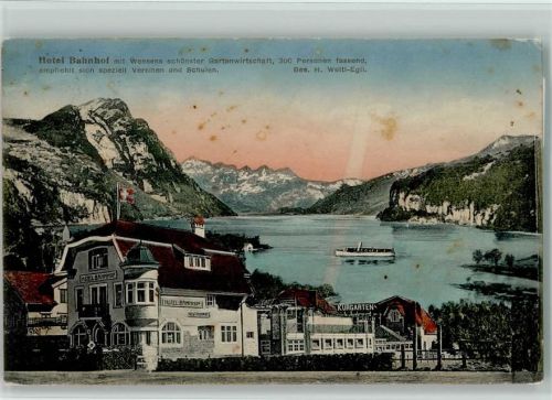 8872 Weesen - Hotel Bahnhof Besitzer H. Welti--Egli