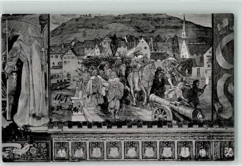 8260 Stein am Rhein - Kloster St Georgen Untere Abtstube Durchzug der Schweden