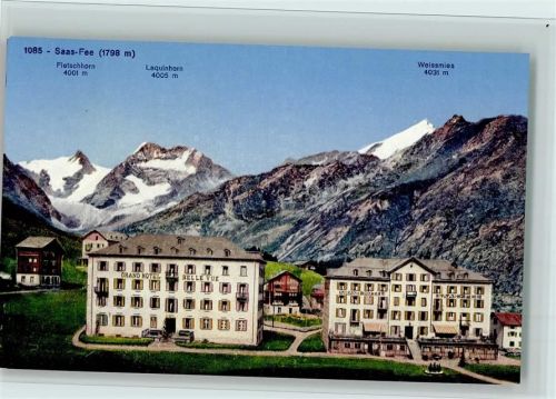 3906 Saas-Fee - Fletschhorn Laquinhorn Weissmies