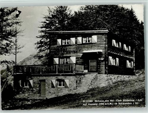8762 Schwanden GL - Skihaus des Ski-Club Altstetten mit Auenalp ob Schwanden