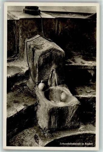 5400 Baden Künstlerkarte Schwefelbrünnli