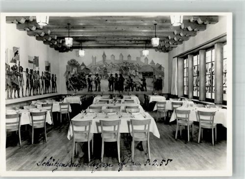 6000 Luzern Lucerne Foto AK Gasthaus Schützenhaus