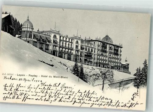 1854 Leysin 1902 Winter Hotel du Mont Blanc