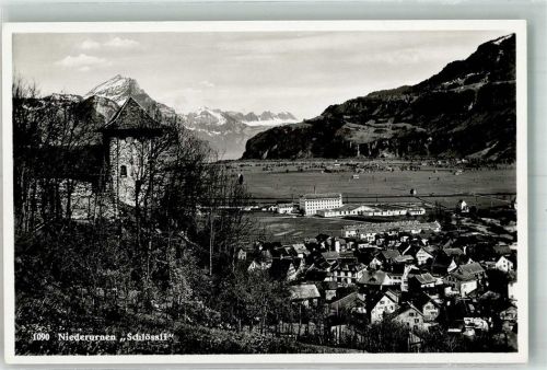 8867 Niederurnen 1944 Foto AK Schloss Feldpost Territorial Mitr. Kp. IV/114