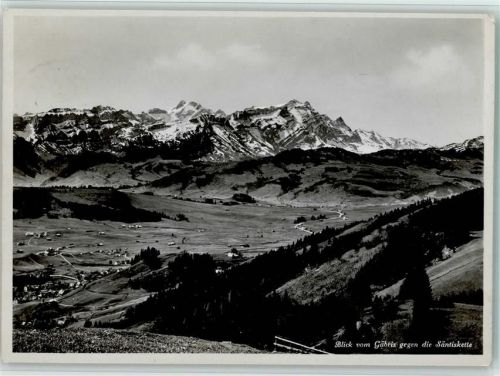 9056 Gais - Blick vom Gäbris gegen die Säntiskette