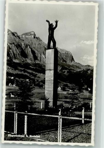 6436 Muotathal 1954 Foto AK Flieger- Denkmal