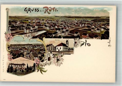 8630 Rüti ZH BOAKC Lithographie Maschinenfabrik Kranken-Asyl