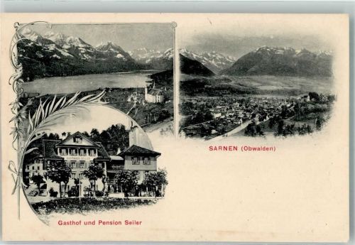 6060 Sarnen 1908 - Gasthaus Pension Seiler