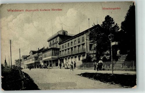 9104 Waldstatt 1907 Gebrauchsspuren Hirschengarten