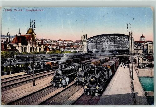 8000 Zürich - Hauptbahnhof Dampflokomotiven
