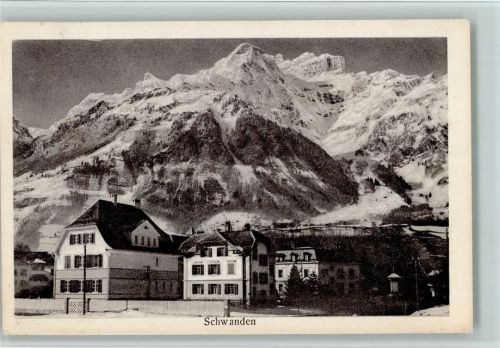 8762 Schwanden GL - Teilansicht, Verlag guggenheim 12590 a gute Erhaltung AK