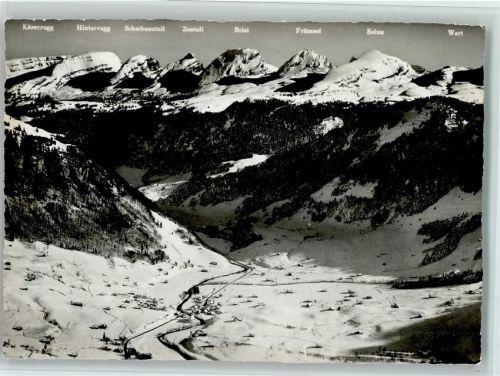 9655 Stein SG - Toggenburg mit Churfirsten Flugaufnahme Winter