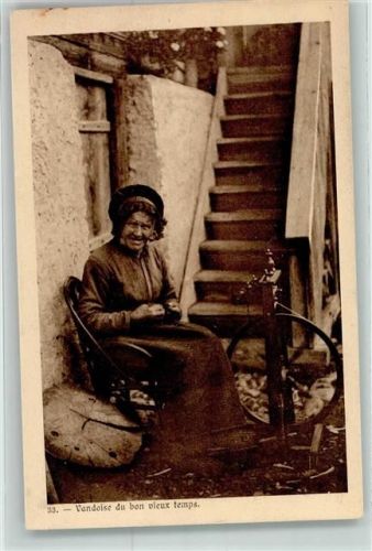 1906 - Gute alte Zeiten Spinnrad