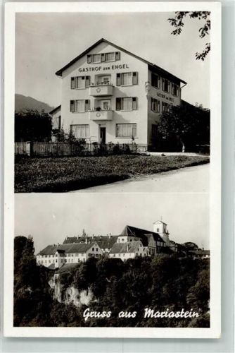 4115 Mariastein Foto AK Hotel Gasthaus Zum Engel Fam. Stocker