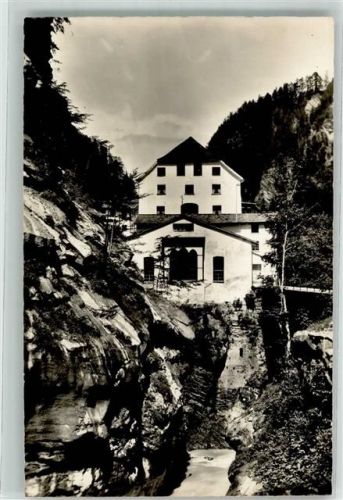 7312 Pfäfers Foto AK Taminaschlucht Hotel Foto Fetzer