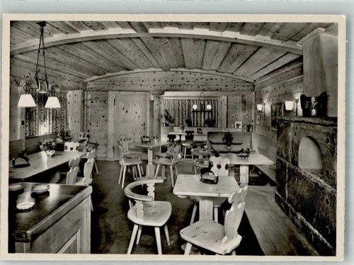 7514 Sils/Segl Maria Foto AK Gasthaus Stüva Marmoré