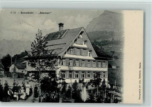 9651 Ennetbühl 1916 - Pension "Sternen" AK