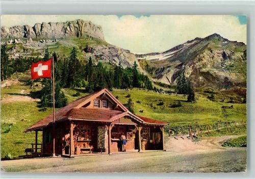 Col du Pillon - Kiosk schweizer Fahne