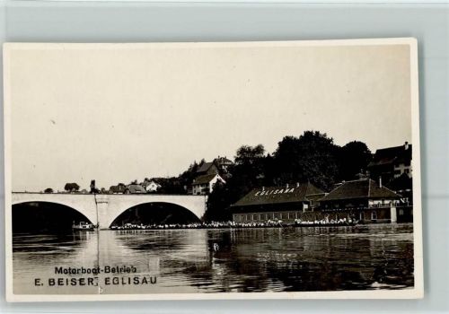 8193 Eglisau - Motorboot-Betrieb E. Beiser