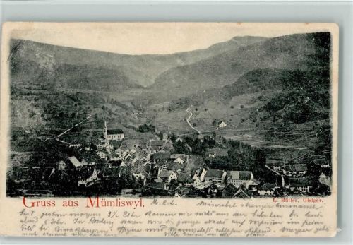 4717 Mümliswil 1899 Gebrauchsspuren Vue generale AK