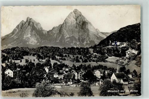 6443 Morschach Foto AK Mythen Feldpost Füsilier Kp. II/46