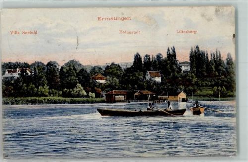 8272 Ermatingen 1909 - Ruderboote Villa Seefeld Lilienberg