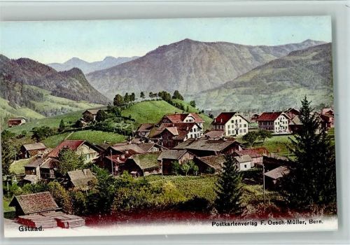 3780 Gstaad - Teilansicht, sehr gute Erhaltung AK