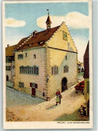 8215 Hallau Gebrauchsspuren Altes Gemeindehaus