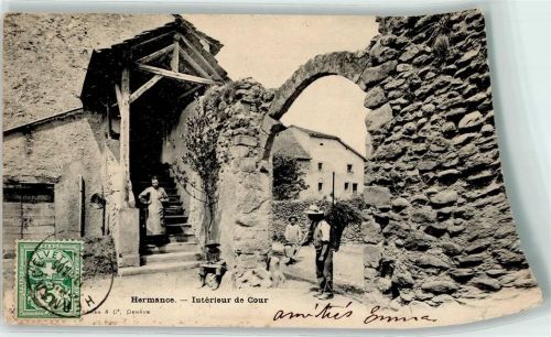 1248 Hermance 1905 Gebrauchsspuren Interieur de Cour