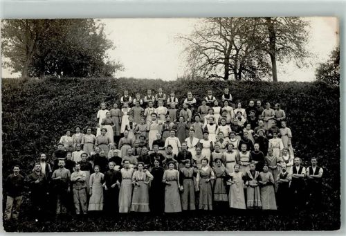 8733 Eschenbach SG 1913 Privatfoto AK Gemischtes Gruppenfoto Ort lt. Stempel