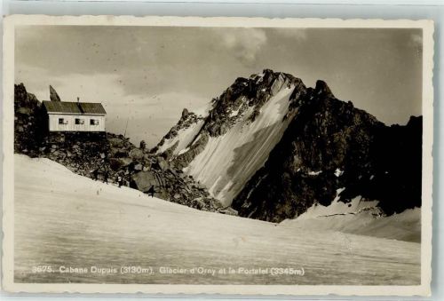 Champex Foto AK Cabane Dupuis Ornygletscher Portalet