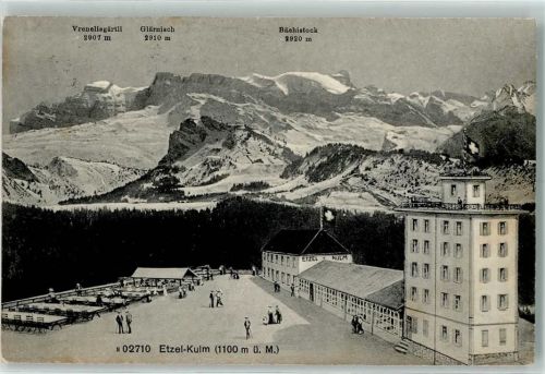 Etzel SZ 1911 - Etzel-Kulm Vrenelisgärtli Glärnisch Bächistock