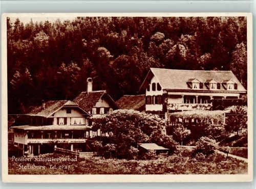 3612 Steffisburg 1937 - Pension Schnittweyerbad , gute Erhaltung AK