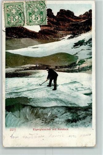 3823 Eigergletscher 1907 - mit Rotstock