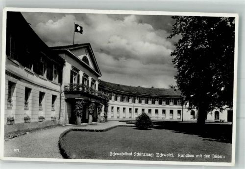 5116 Schinznach Bad 1941 Foto AK Rundbau mit den Bädern