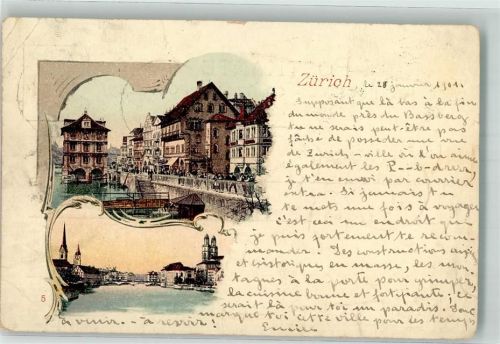 8000 Zürich 1901 Gebrauchsspuren