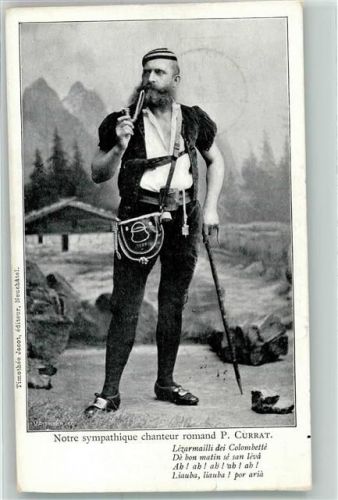 1905 - Sänger aus der französischsprachigen Schweiz P.Currat Pfeife