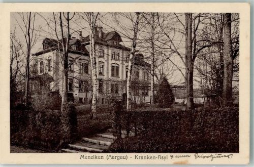 5737 Menziken 1923 Foto AK Krankenhaus Kranken-Asyl