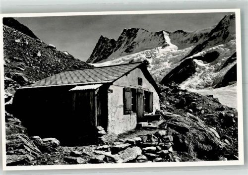 Finsteraarhorn Foto AK Schwarzegghütte Finsteraarhorn