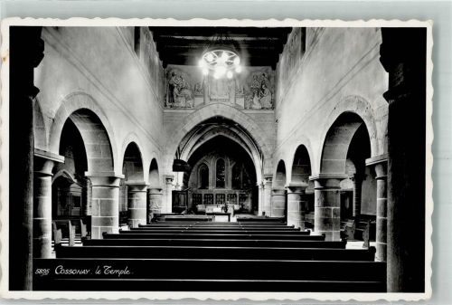1304 Cossonay-Ville Foto AK Kirche innen