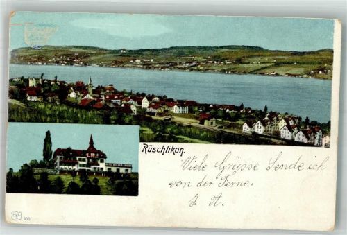 8803 Rüschlikon 1908 Gebrauchsspuren Hotel