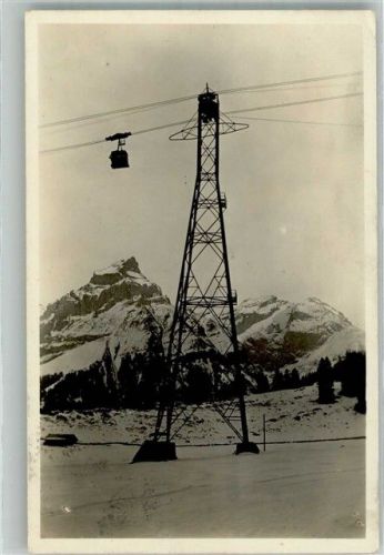 Trübsee 1928 Winter Seilbahn Gerschnialp