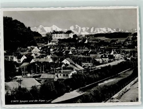 3177 Laupen BE Gebrauchsspuren Laupen und die Alpen