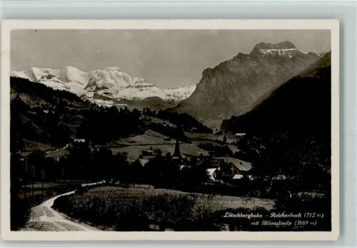 3713 Reichenbach im Kandertal 1936 - Lötschbergbahn mit Blüemlisalp